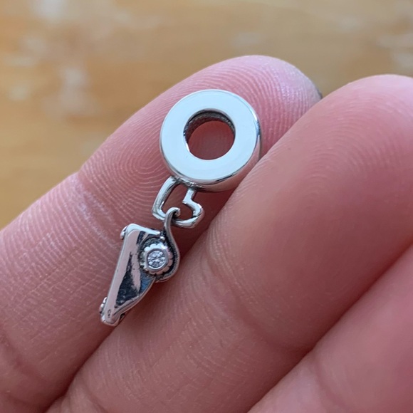 NWOT You are my type Typewriter Dangle Charm w/ Pink Enamel & Sterling Silver - Picture 7 of 10